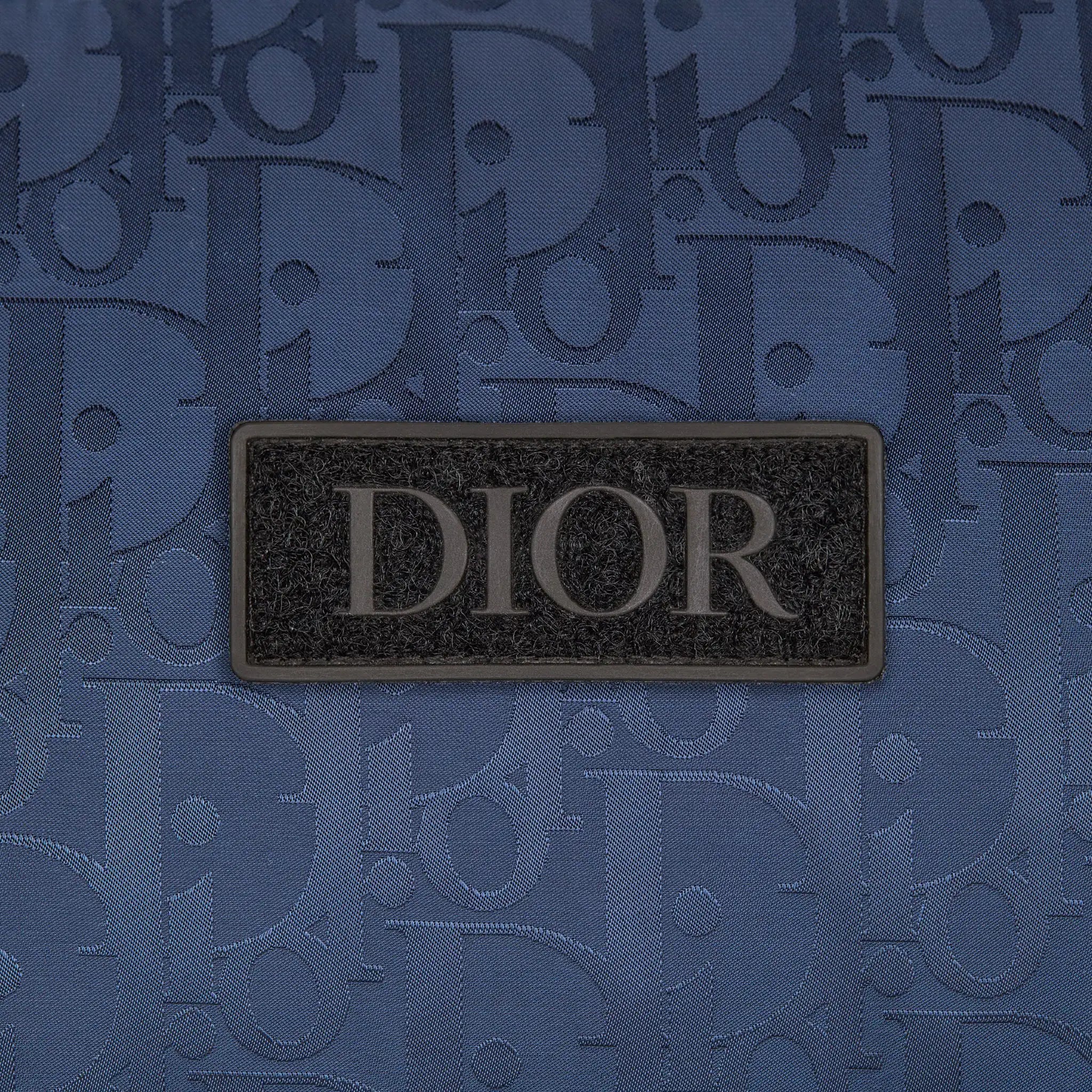 Image of Dior Oblique Blouson Navy Jacket